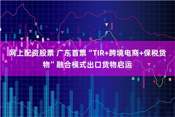 网上配资股票 广东首票“TIR+跨境电商+保税货物”融合模式出口货物启运